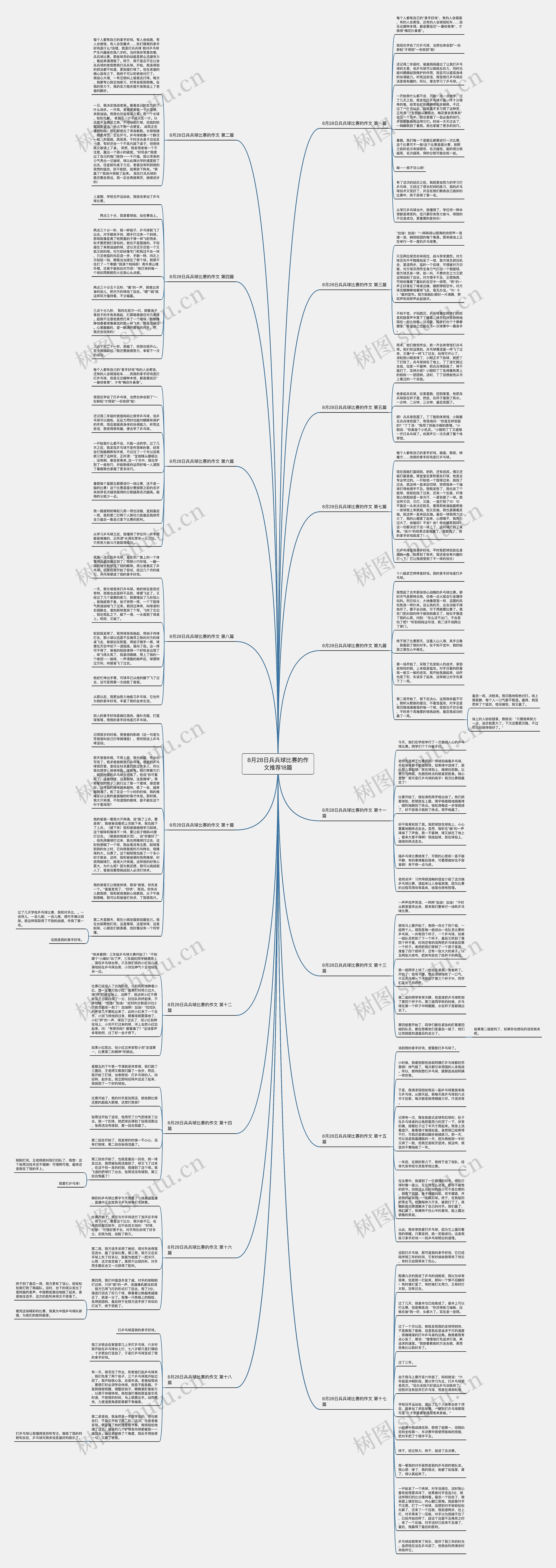 8月28日兵兵球比赛的作文推荐18篇思维导图