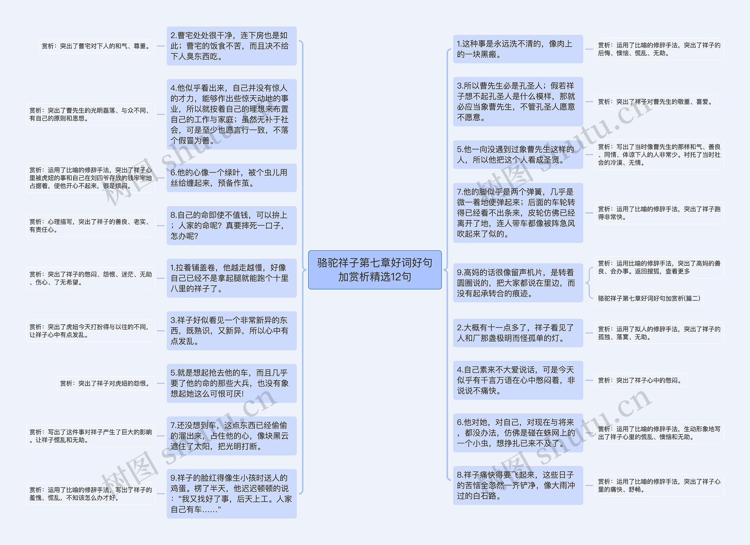 骆驼祥子第七章好词好句加赏析精选12句