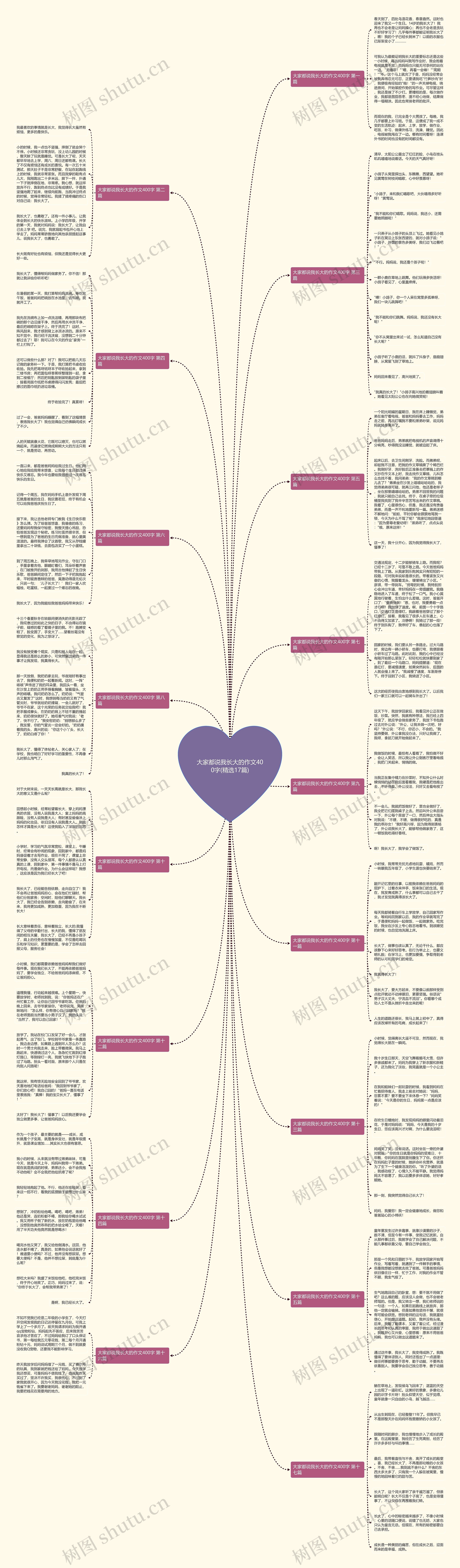 大家都说我长大的作文400字(精选17篇)思维导图