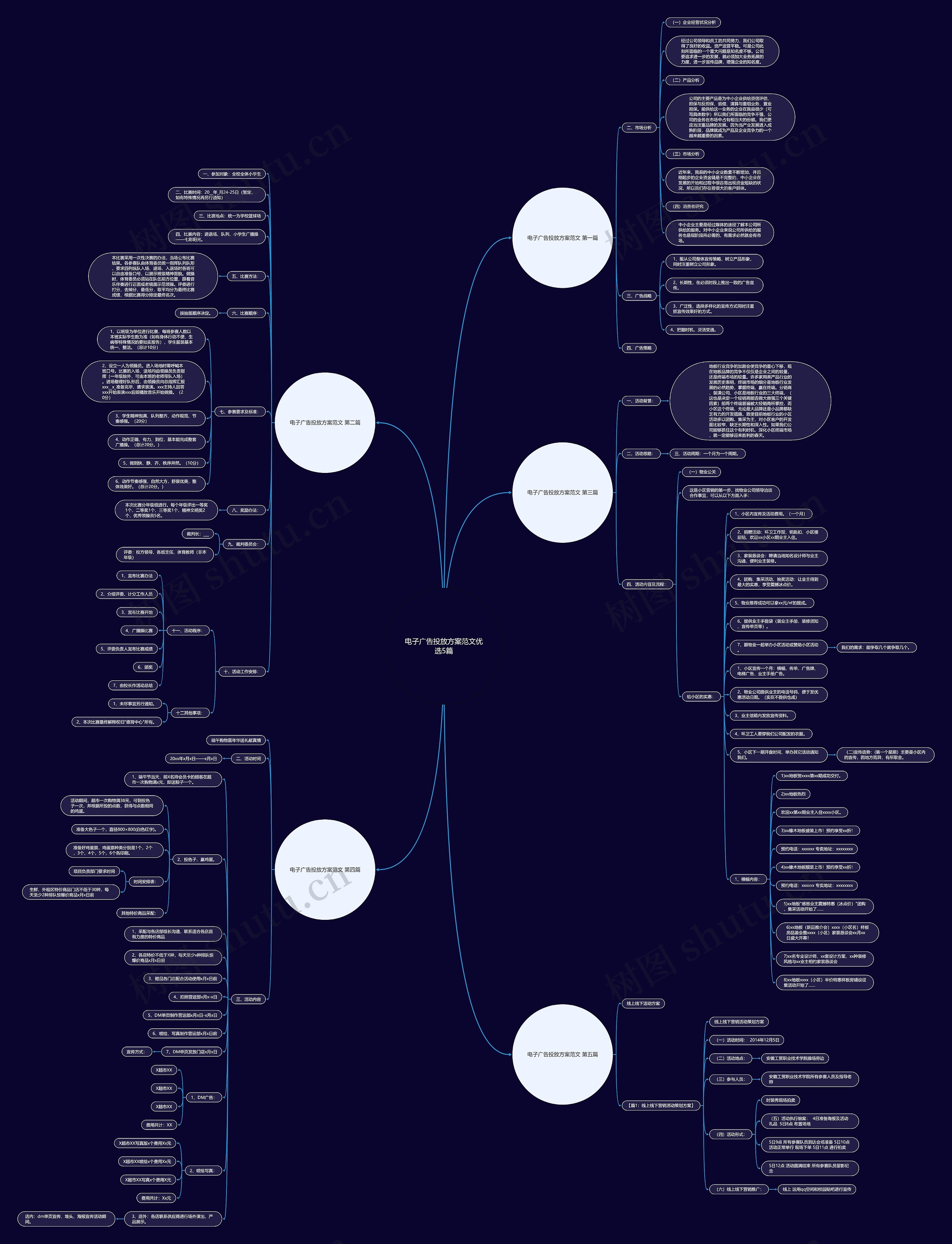 电子广告投放方案范文优选5篇思维导图