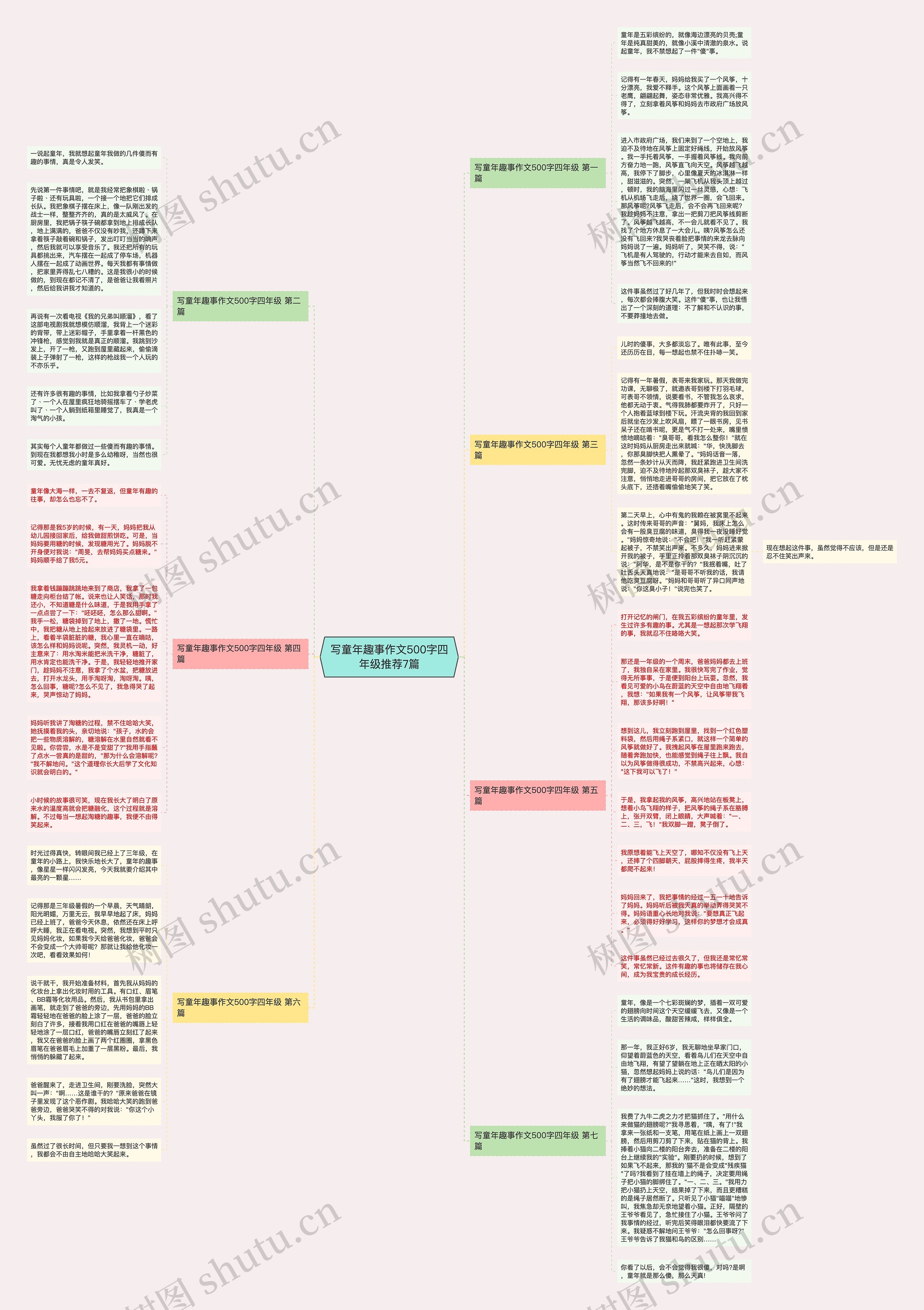 写童年趣事作文500字四年级推荐7篇