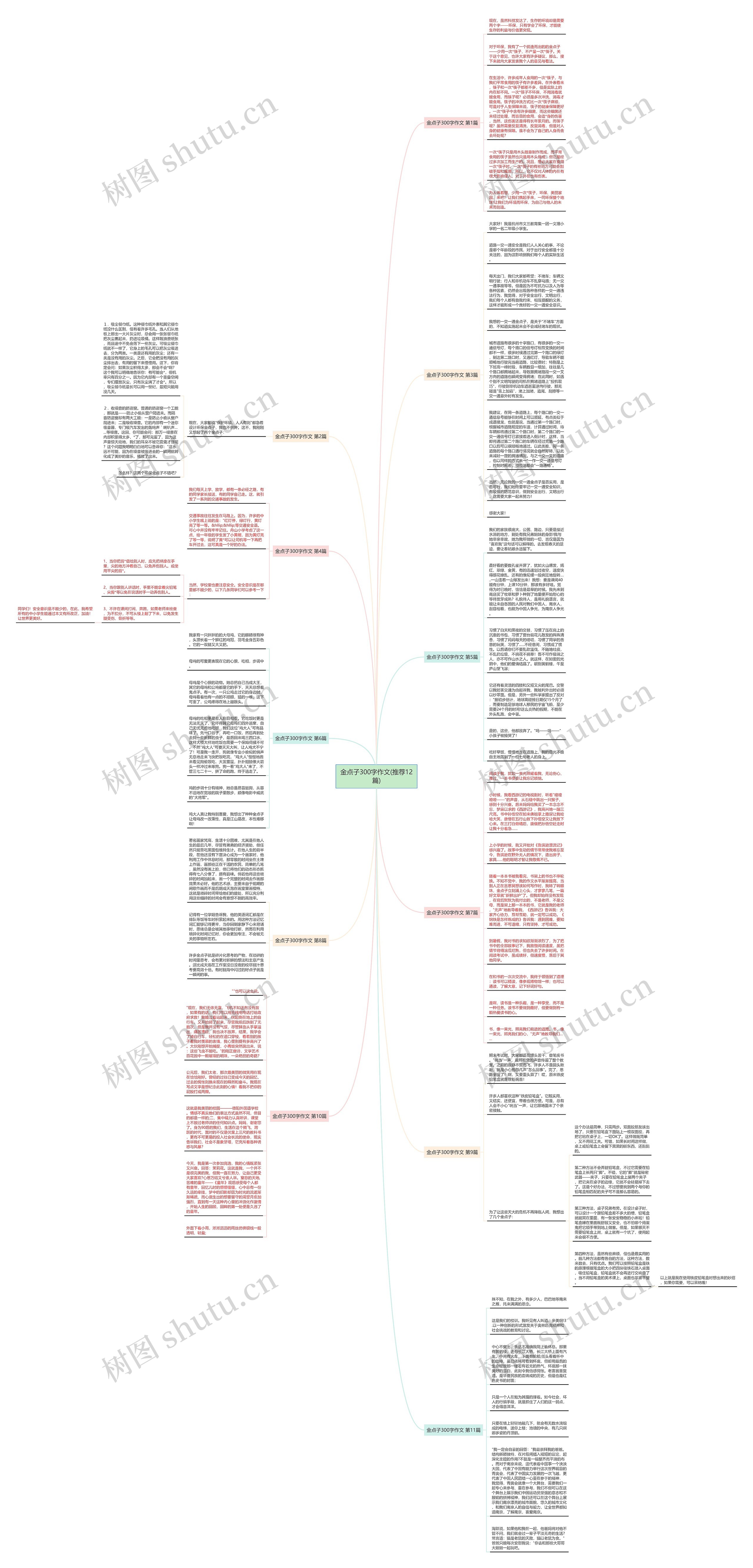 金点子300字作文(推荐12篇)思维导图