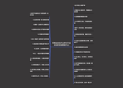 形容出去玩开心的句子(出去玩的说说简短开心) 形容出去玩开心的句子(出去玩的说说简短开心)