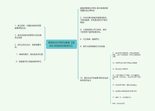 春游的句子短句唯美【姐妹们郊游的优美语句】