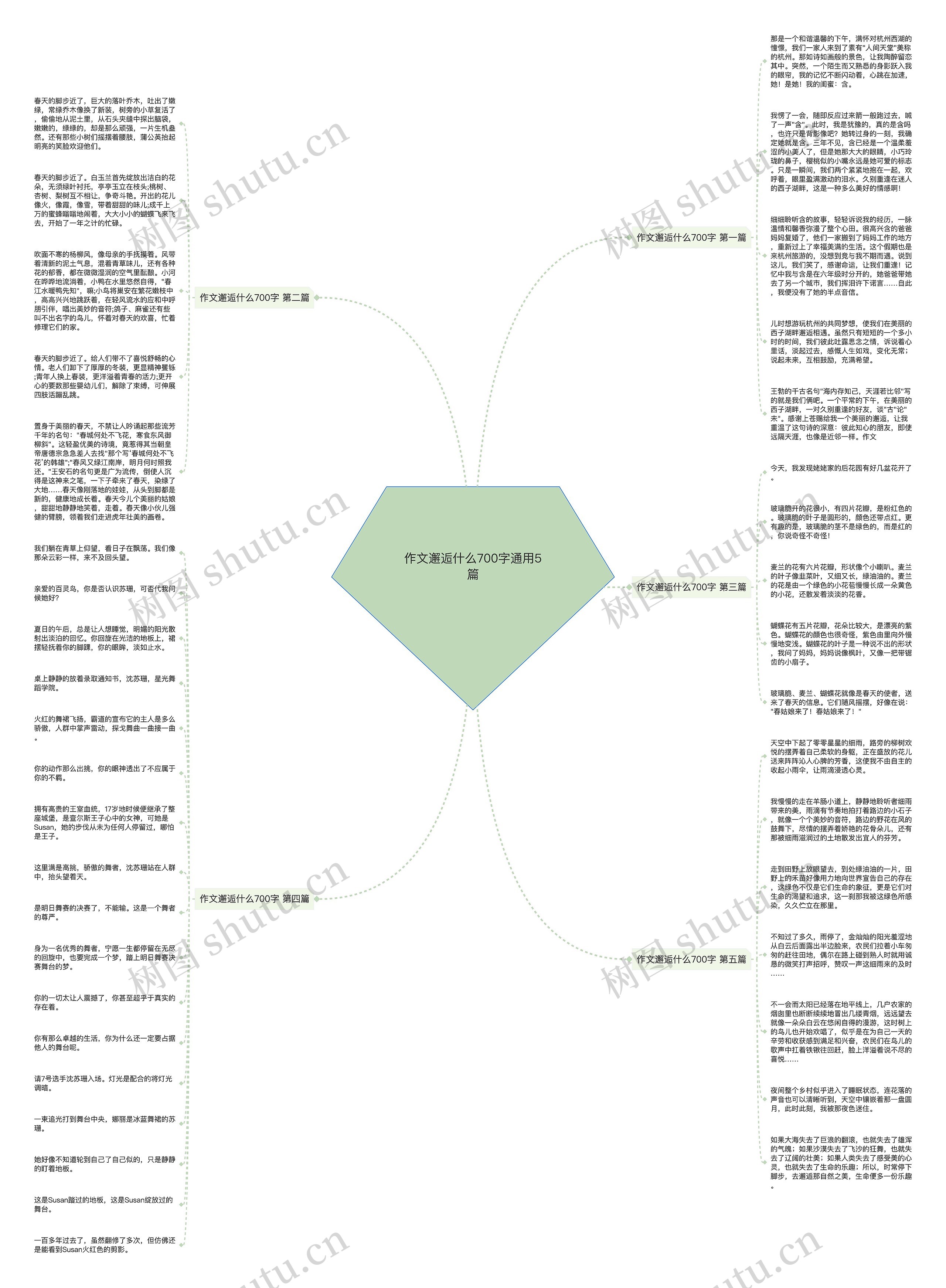 作文邂逅什么700字通用5篇思维导图