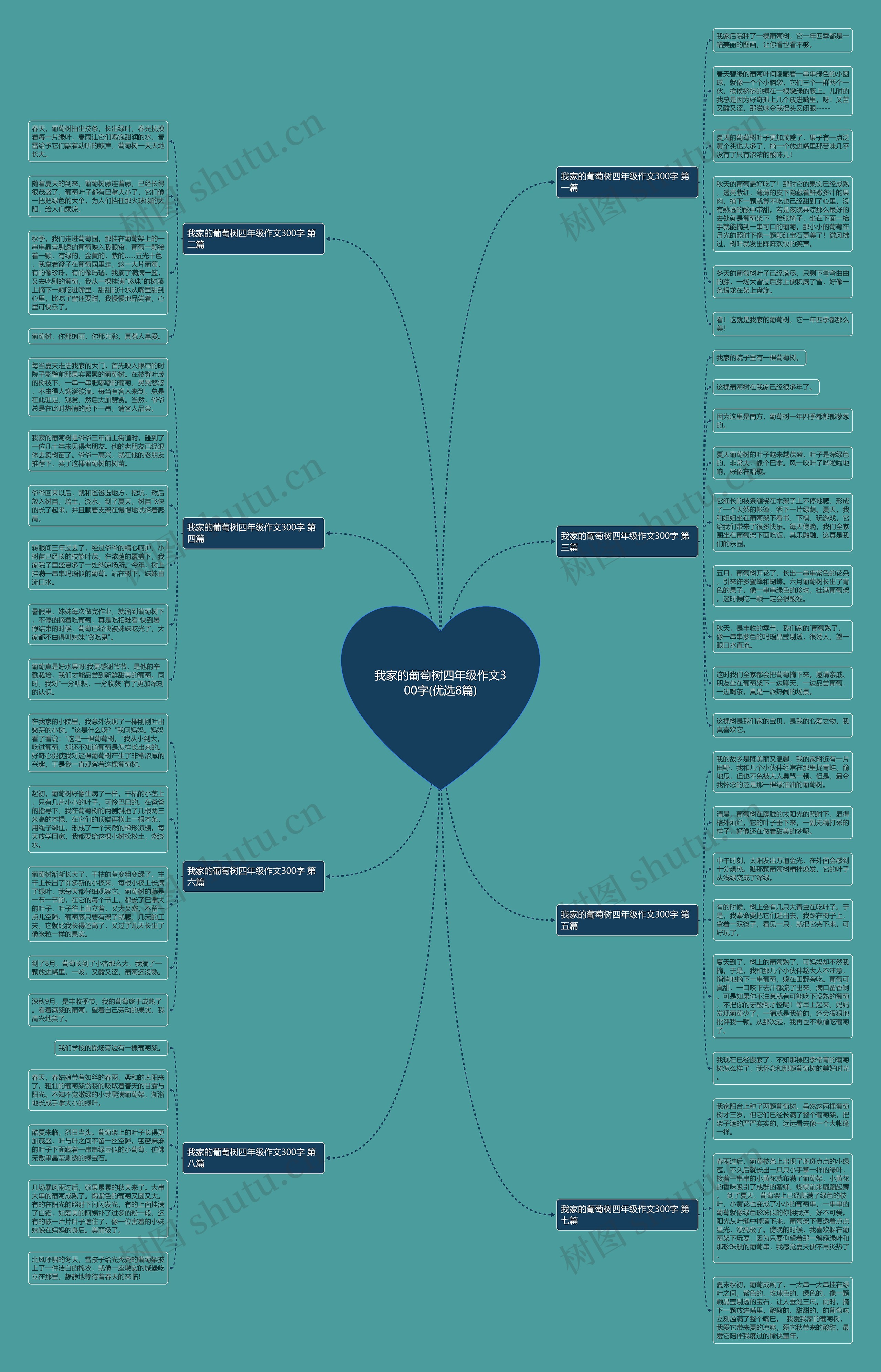 我家的葡萄树四年级作文300字(优选8篇) 我家的葡萄树四年级作文300字(优选8篇)