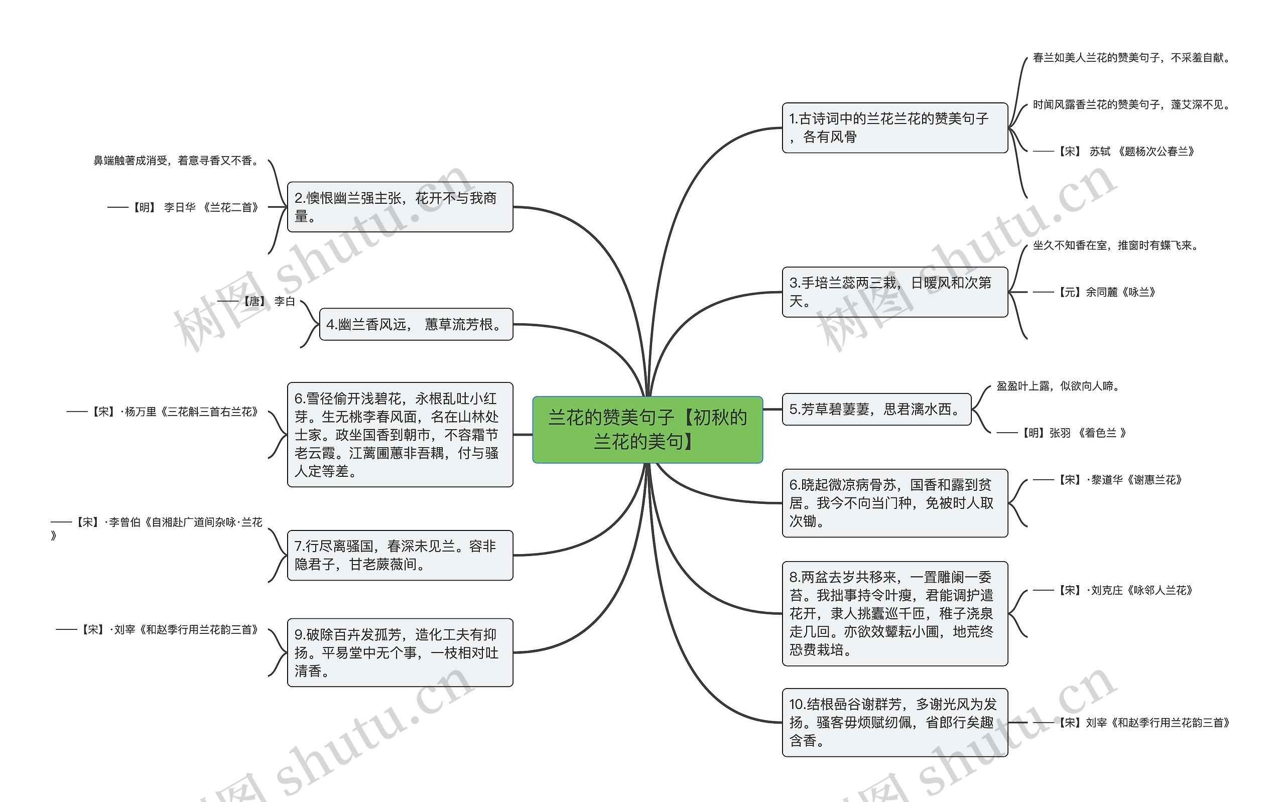 兰花的赞美句子【初秋的兰花的美句】