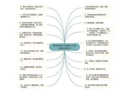 表白话语句子经典句子(表白用的话短句)