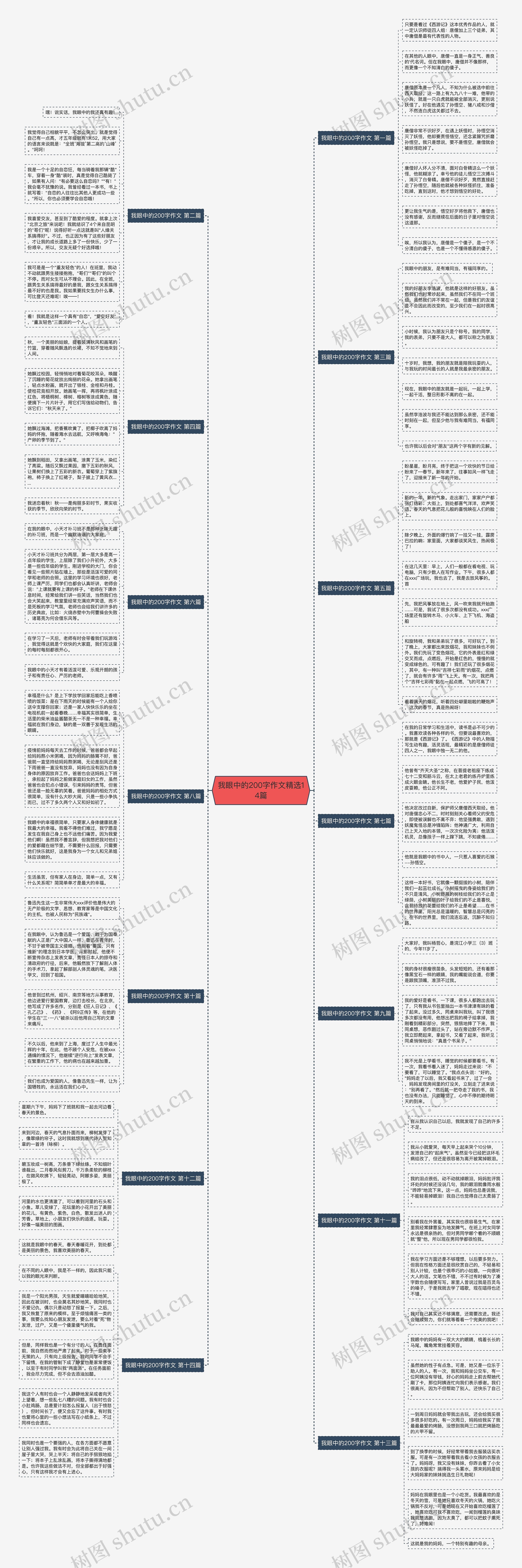 我眼中的200字作文精选14篇思维导图