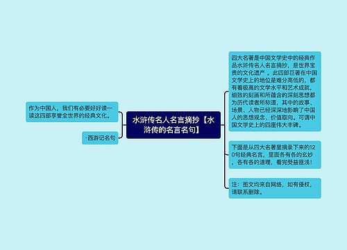 水浒传名人名言摘抄【水浒传的名言名句】