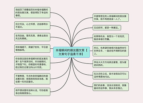 幸福瞬间的朋友圈文案【文案句子温柔干净】