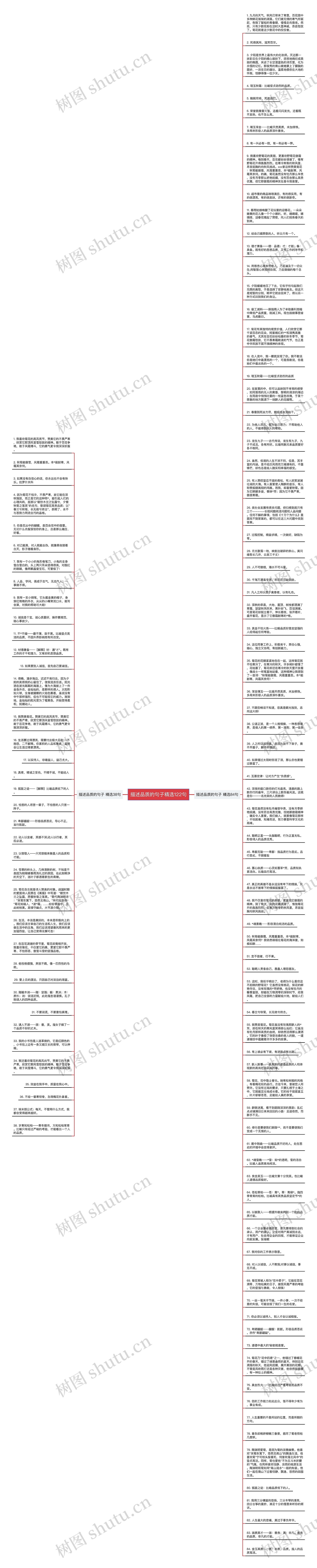 描述品质的句子精选122句思维导图