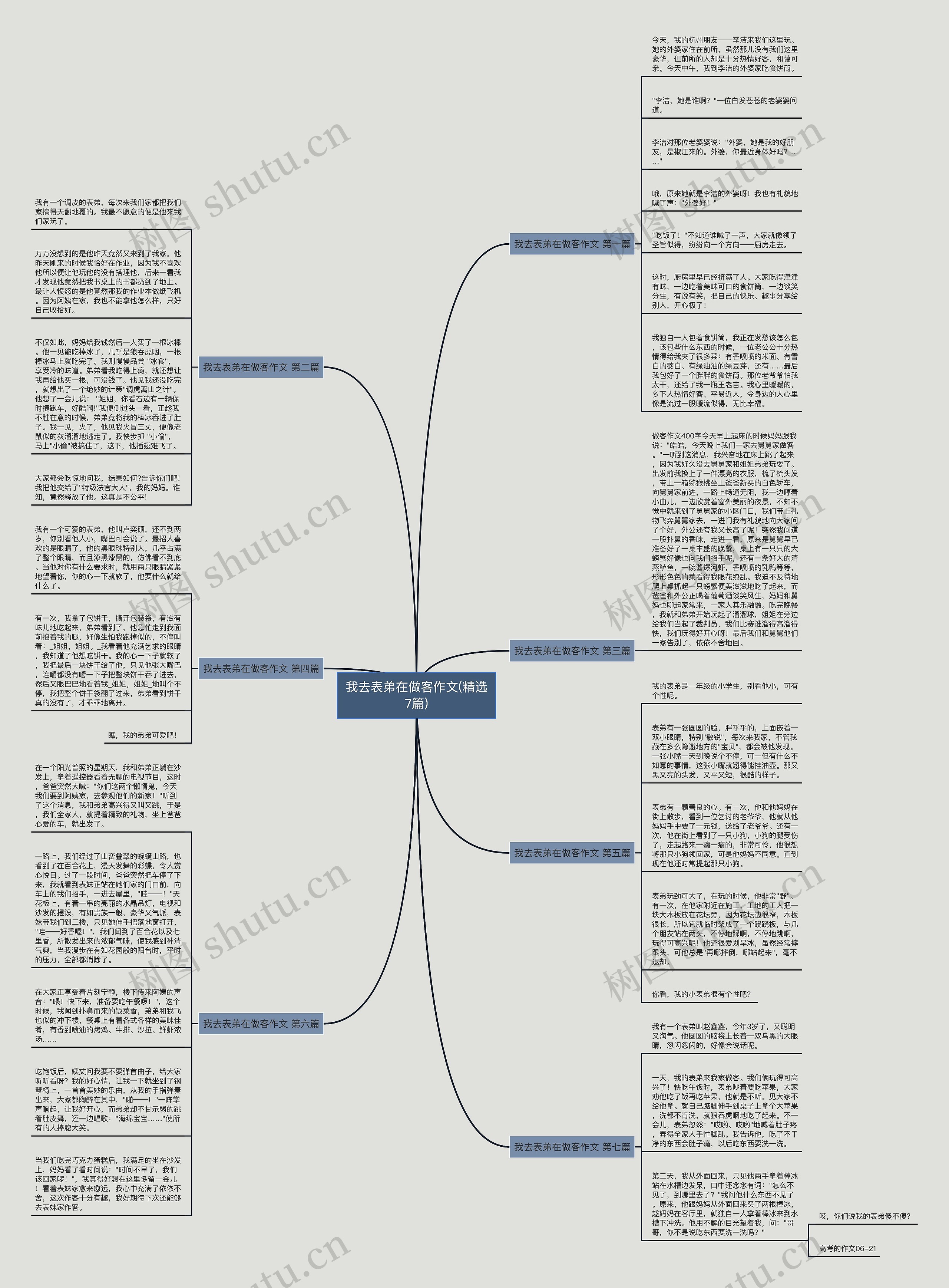 我去表弟在做客作文(精选7篇)思维导图