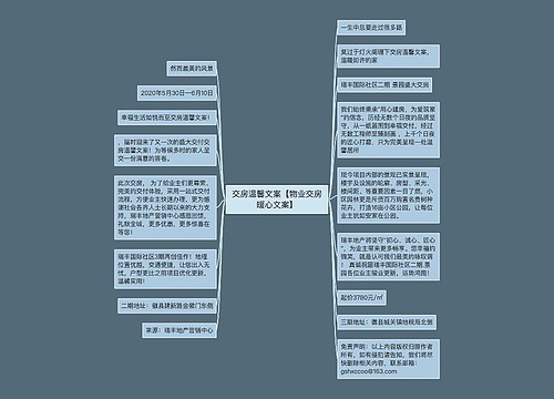 交房温馨文案【物业交房暖心文案】