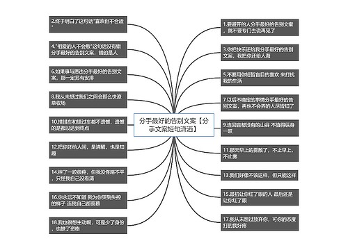 分手最好的告别文案【分手文案短句潇洒】