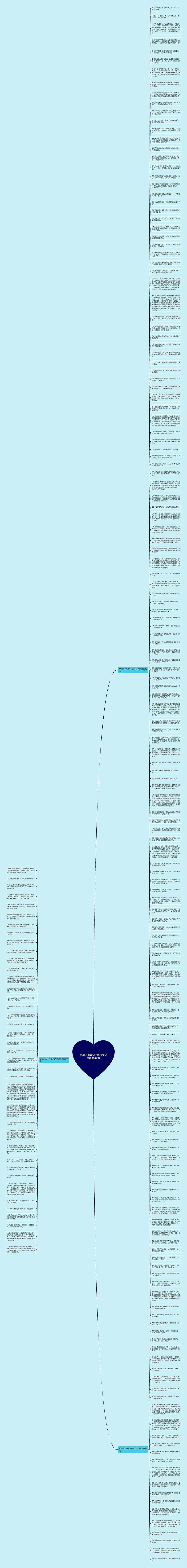 描写人的好句子摘抄大全集精选200句思维导图