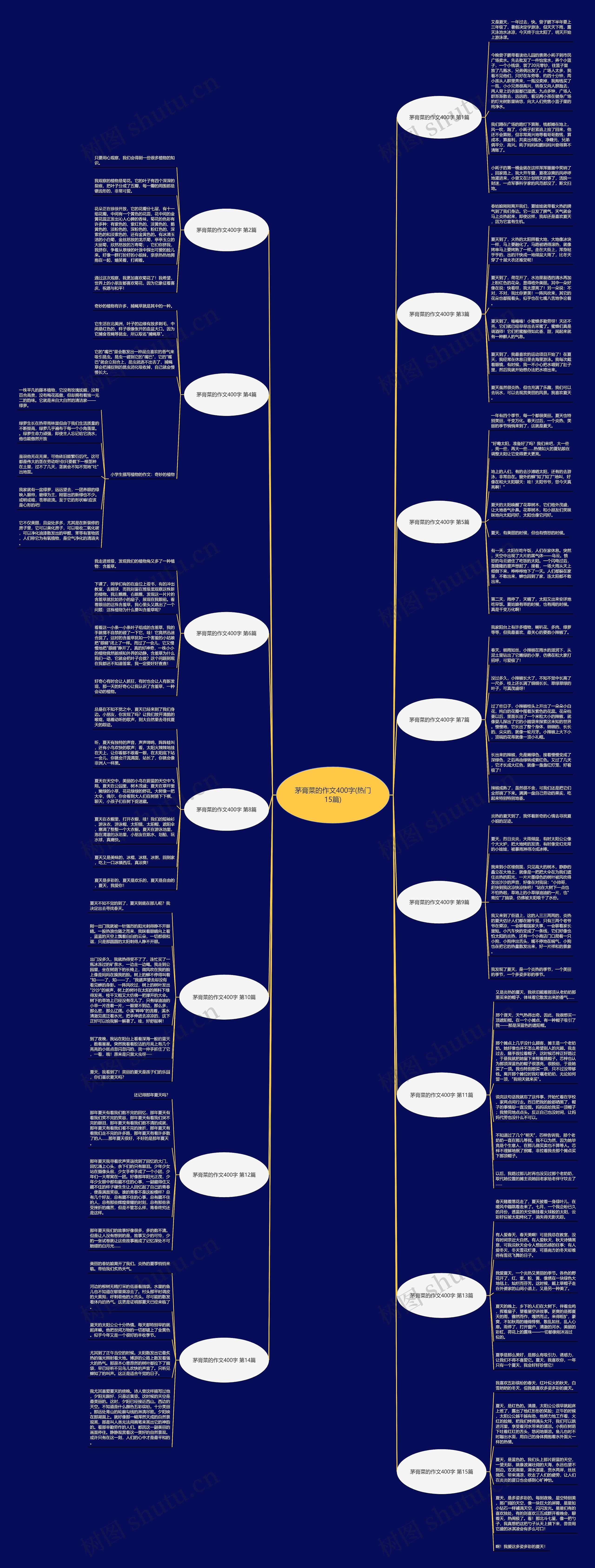 茅膏菜的作文400字(热门15篇)思维导图