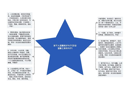 家不大温馨就好句子(形容温馨之家的句子)