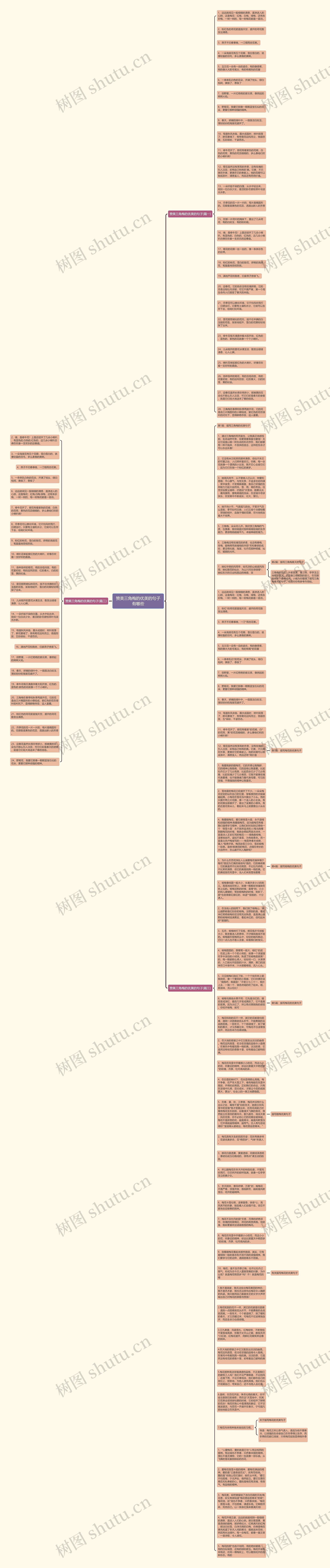 赞美三角梅的优美的句子有哪些思维导图