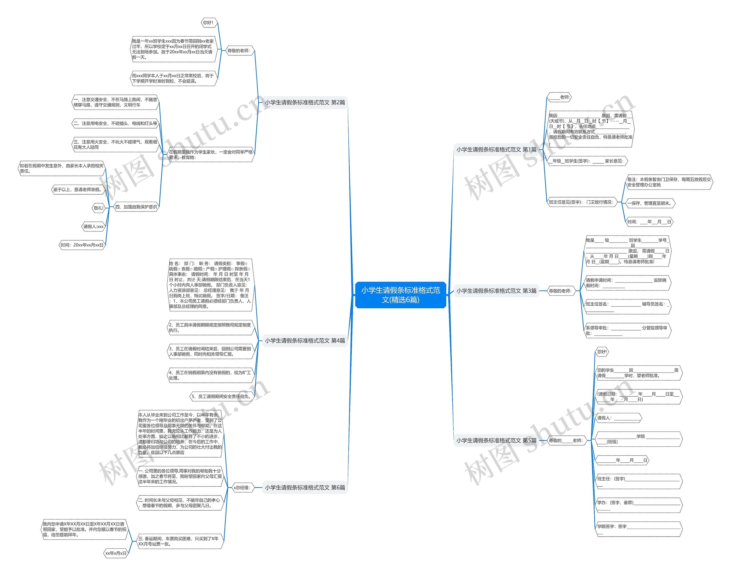 小学生请假条标准格式范文(精选6篇) 小学生请假条标准格式范文(精选6篇)