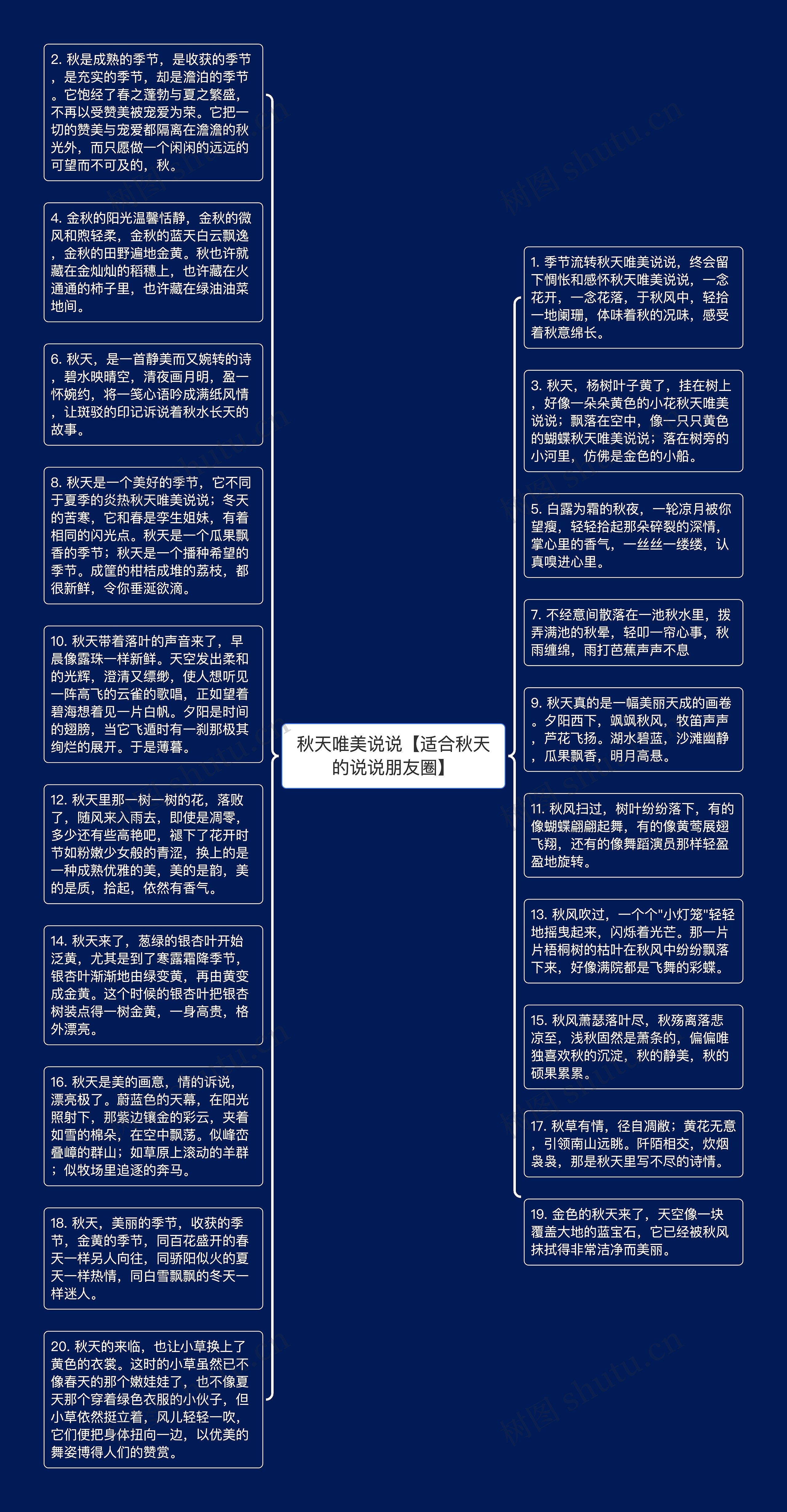 秋天唯美说说【适合秋天的说说朋友圈】