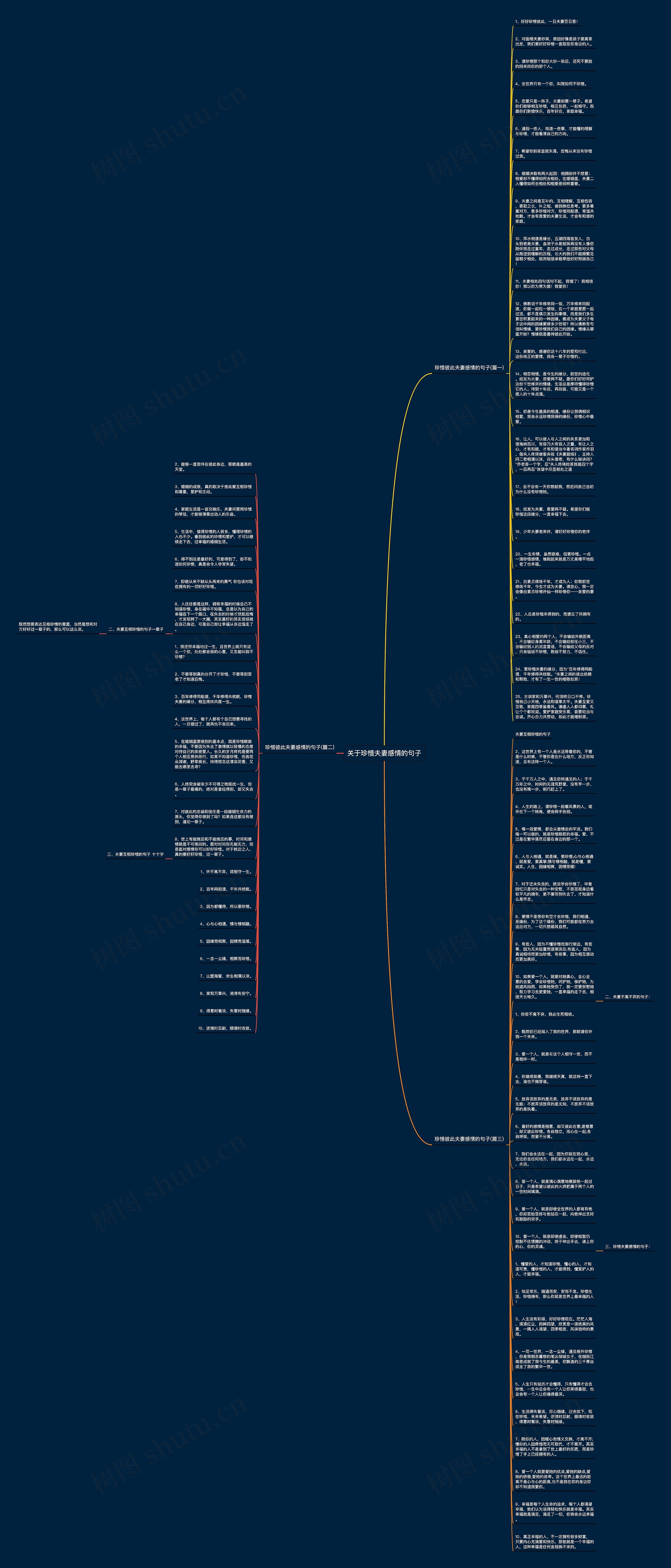 关于珍惜夫妻感情的句子思维导图高清图 关于珍惜夫妻感情的句子思维导图