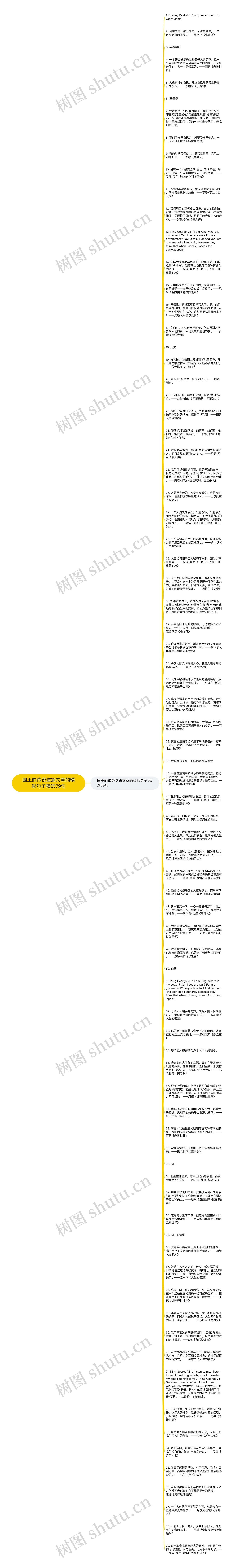 国王的传说这篇文章的精彩句子精选79句