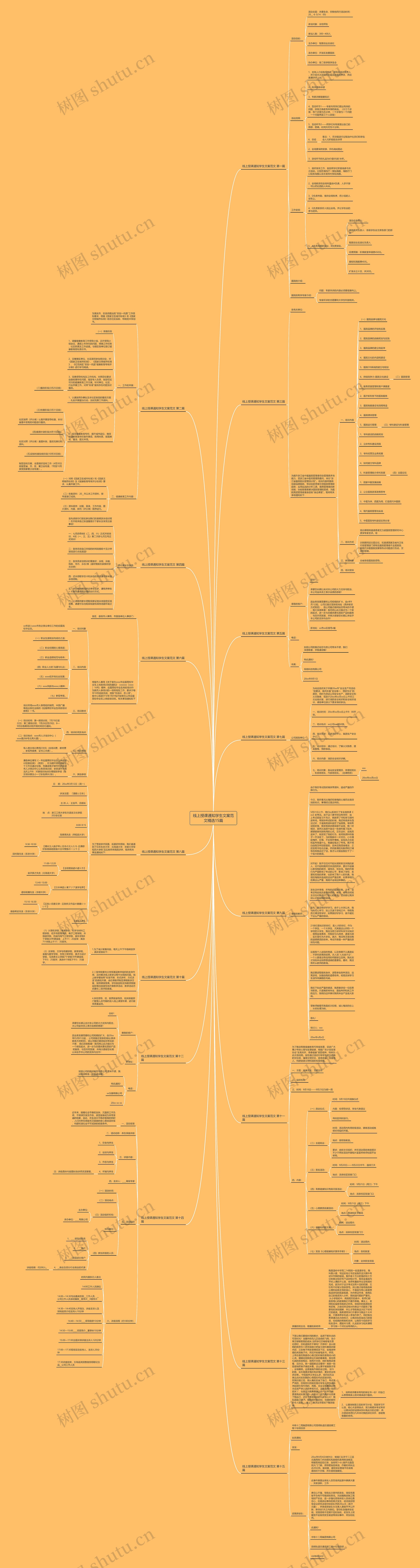 线上授课通知学生文案范文精选15篇思维导图