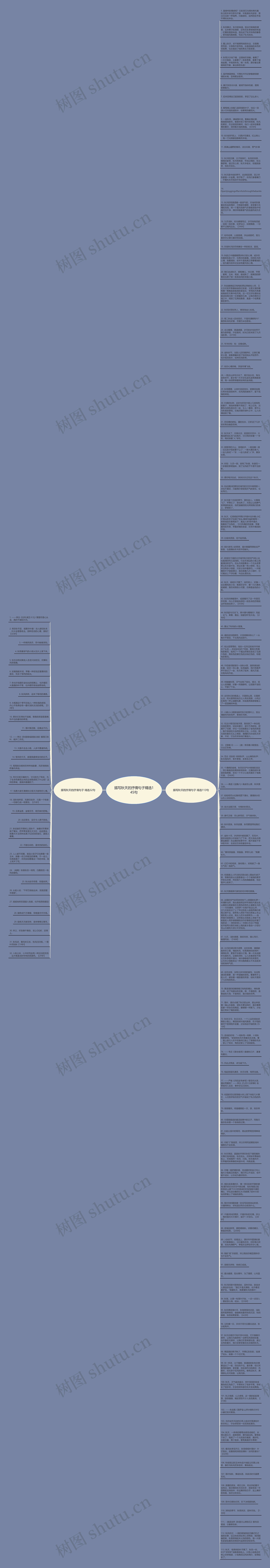 描写秋天的抒情句子精选145句思维导图