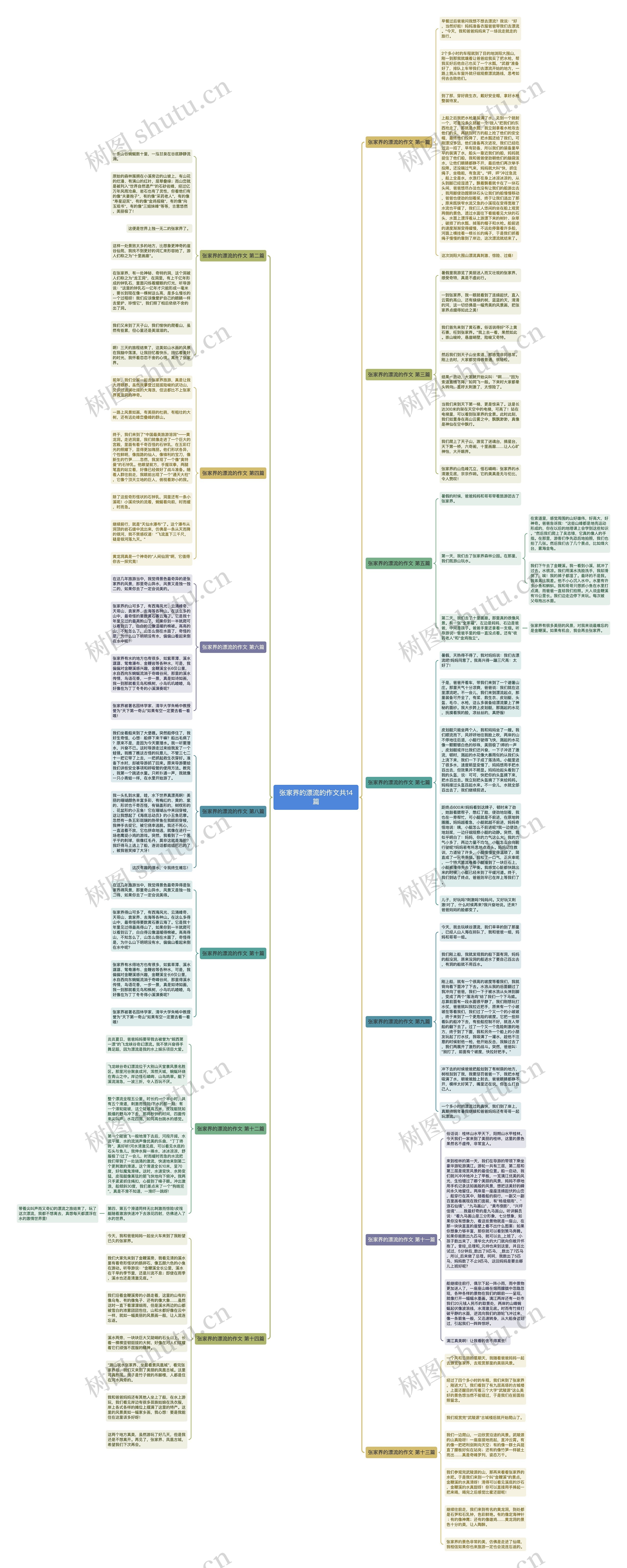 张家界的漂流的作文共14篇