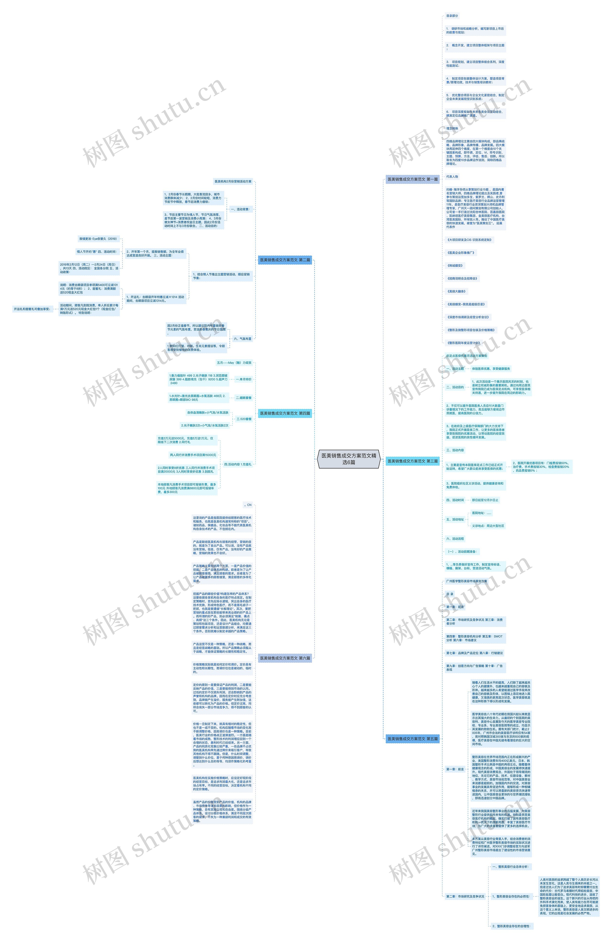医美销售成交方案范文精选6篇思维导图
