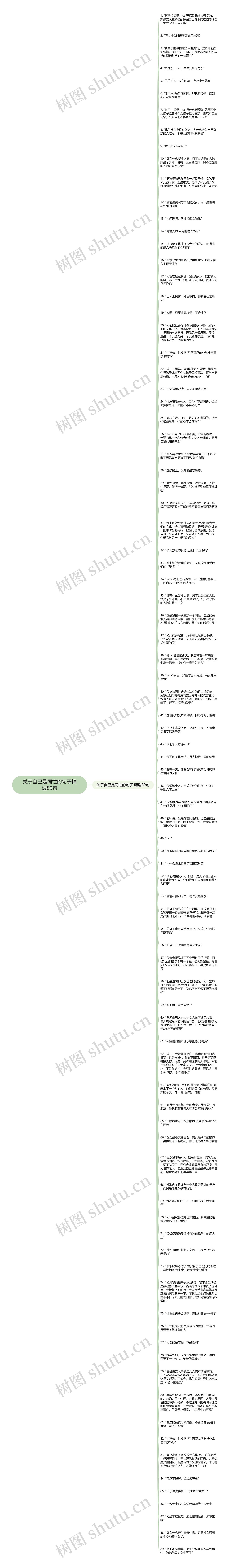 关于自己是同性的句子精选89句思维导图