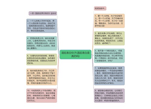 酒后表白句子(酒后表白是真的吗)