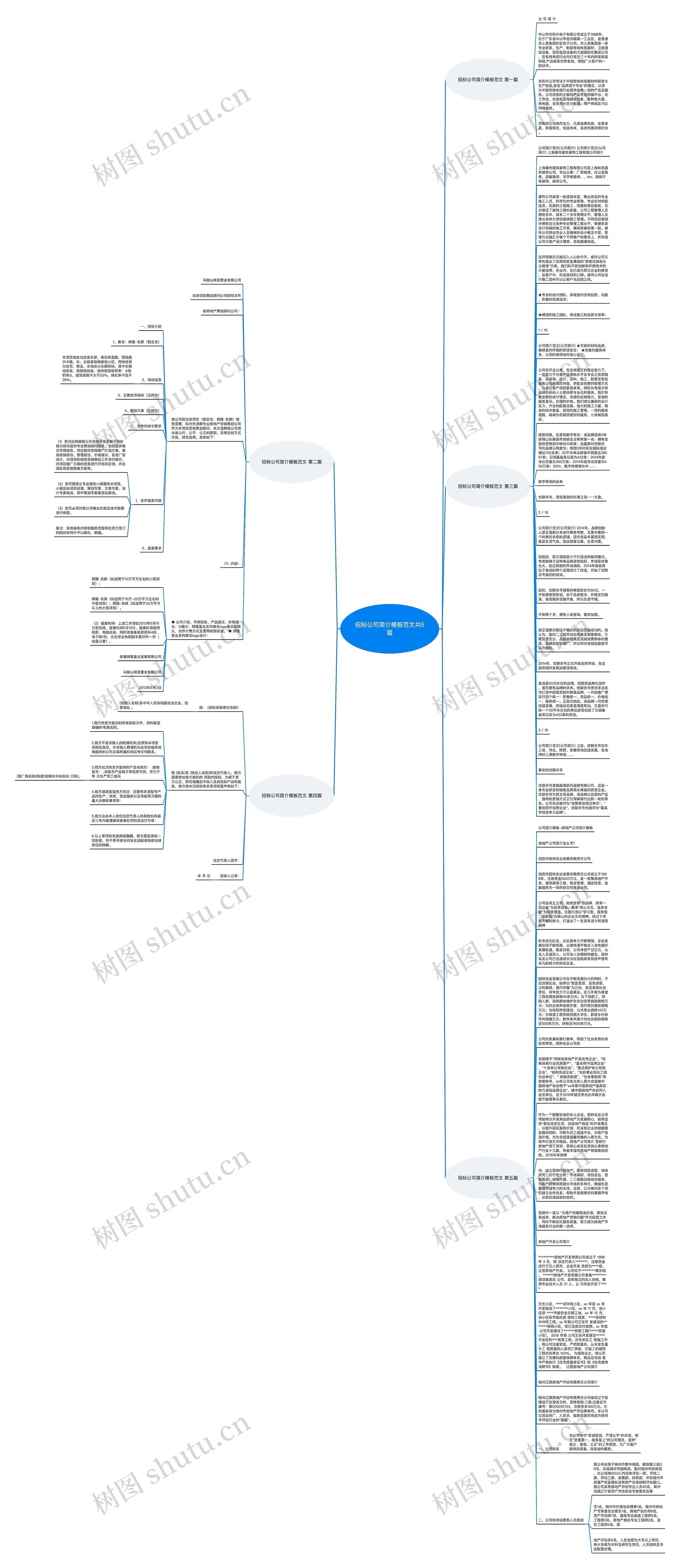 招标公司简介范文共5篇思维导图