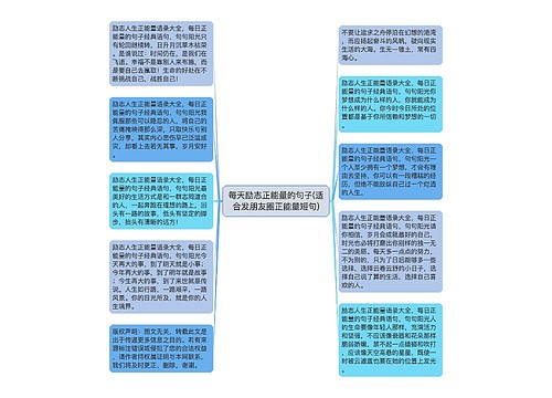 每天励志正能量的句子(适合发朋友圈正能量短句)