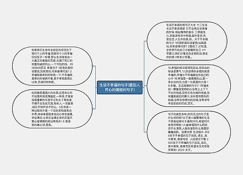 生活不幸福的句子(愿别人开心的简短的句子)