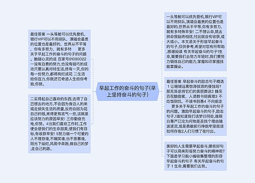 早起工作的奋斗的句子(早上坚持奋斗的句子) 早起工作的奋斗的句子(早上坚持奋斗的句子)