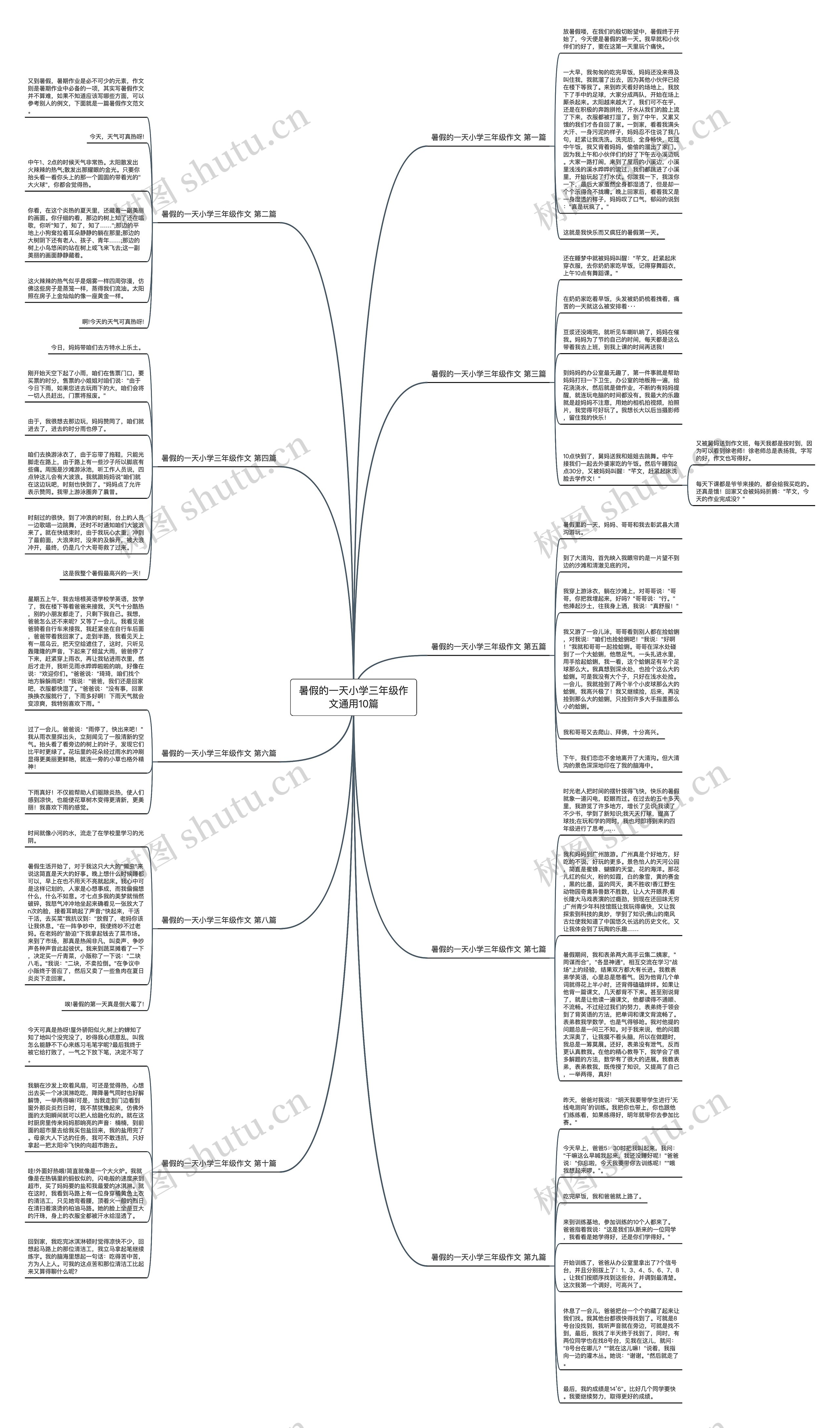 暑假的一天小学三年级作文通用10篇 暑假的一天小学三年级作文通用10篇