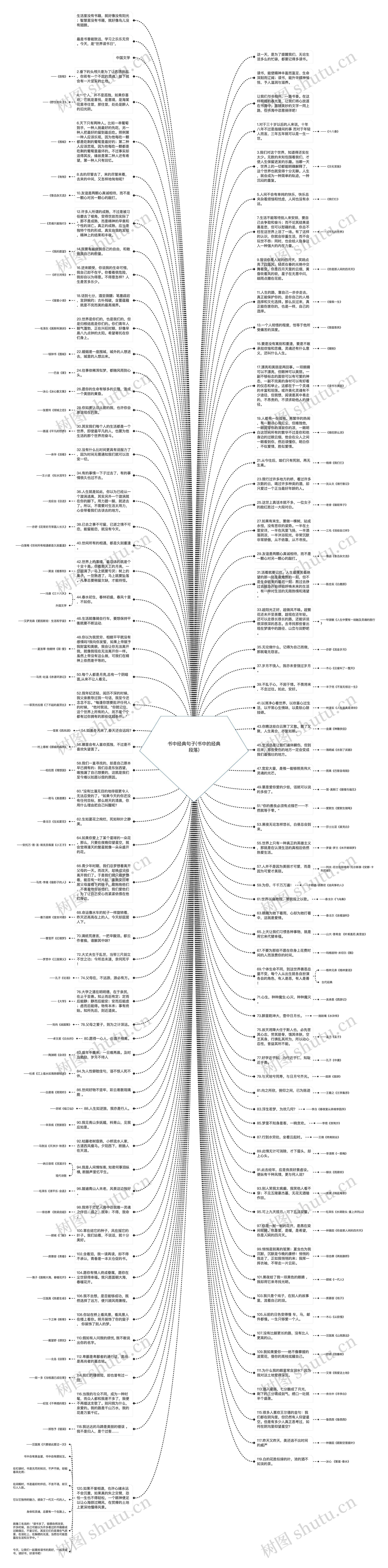 书中经典句子(书中的经典段落)思维导图