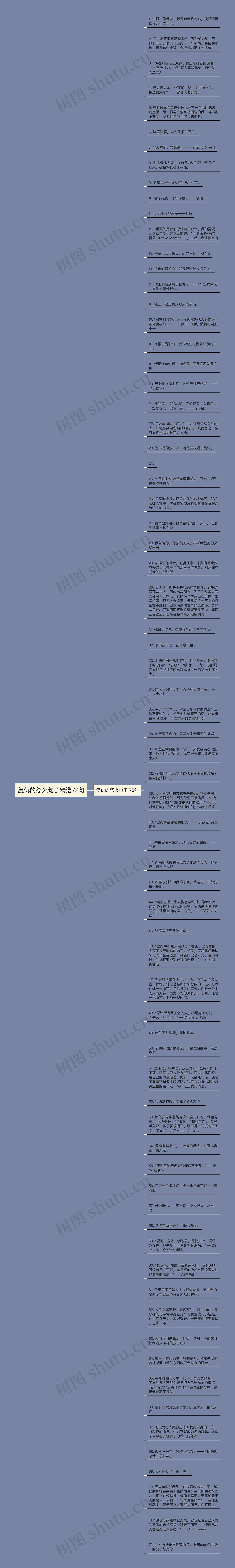 复仇的怒火句子精选72句思维导图高清图 复仇的怒火句子精选72句思维导图