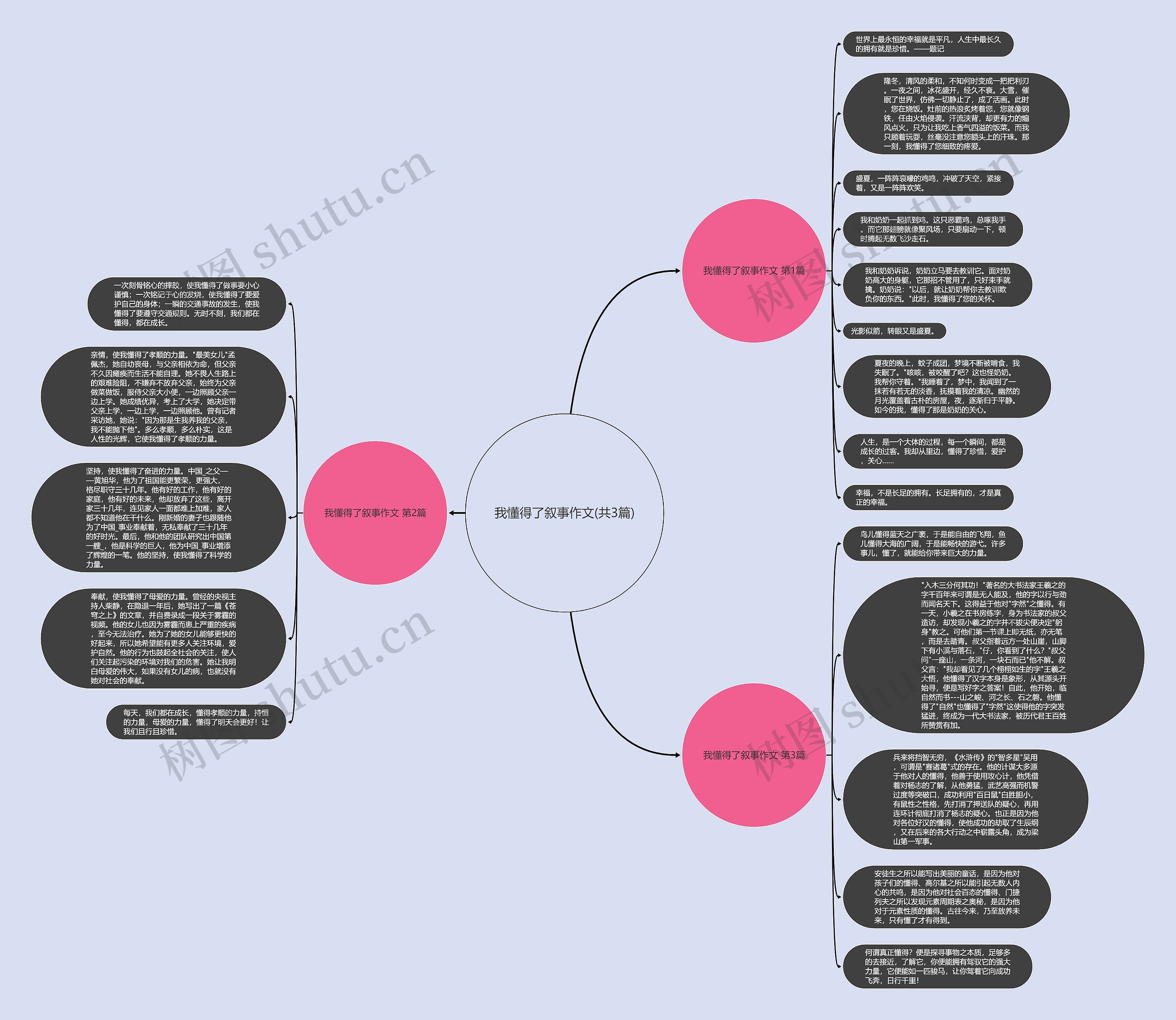 我懂得了叙事作文(共3篇)思维导图