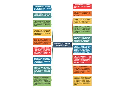 春天的赞美句子大全【有关春天的句子大全】