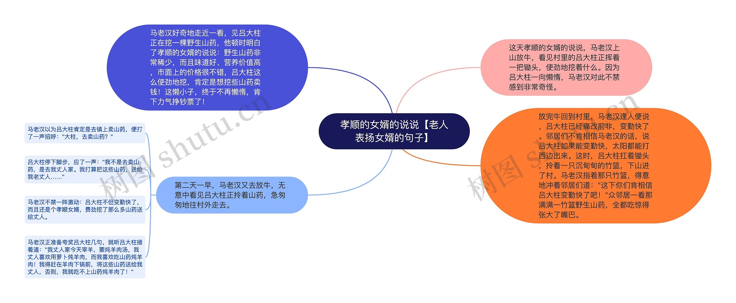 孝顺的女婿的说说【老人表扬女婿的句子】思维导图