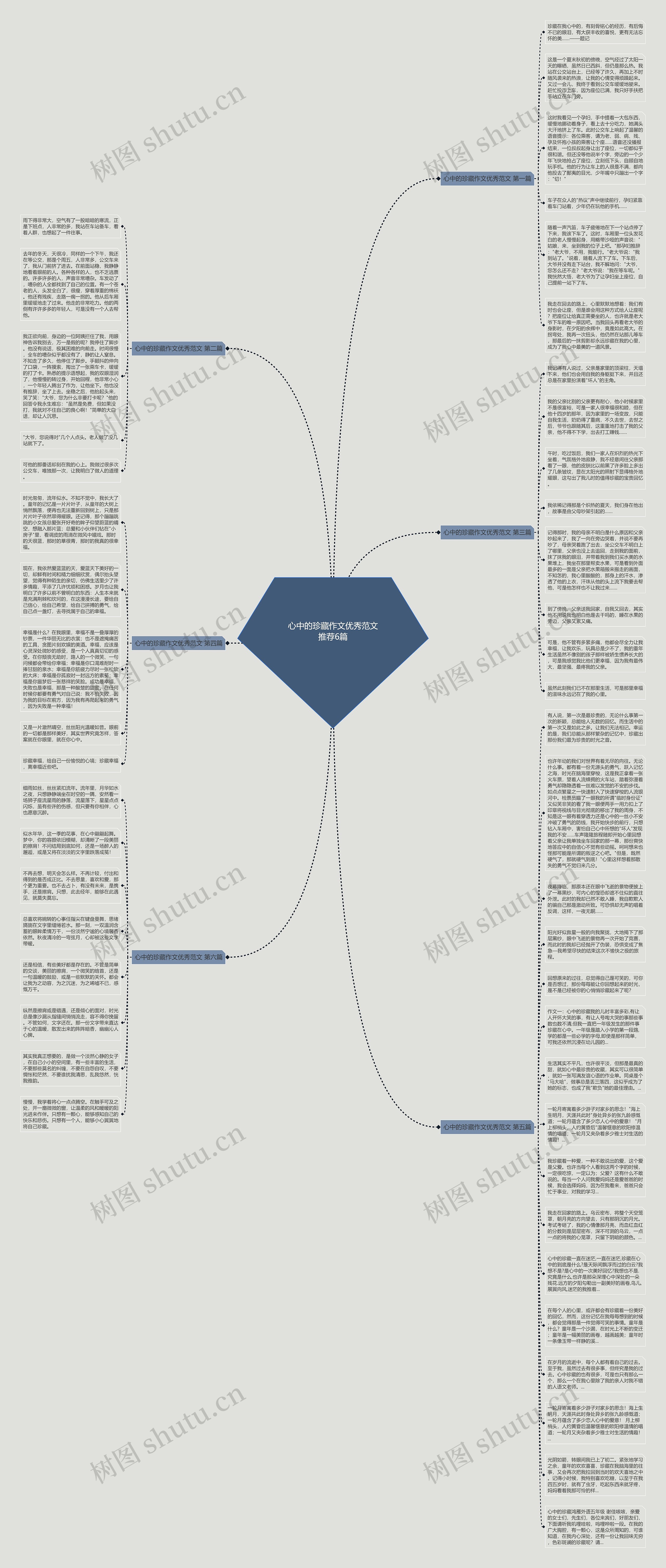 心中的珍藏作文优秀范文推荐6篇思维导图