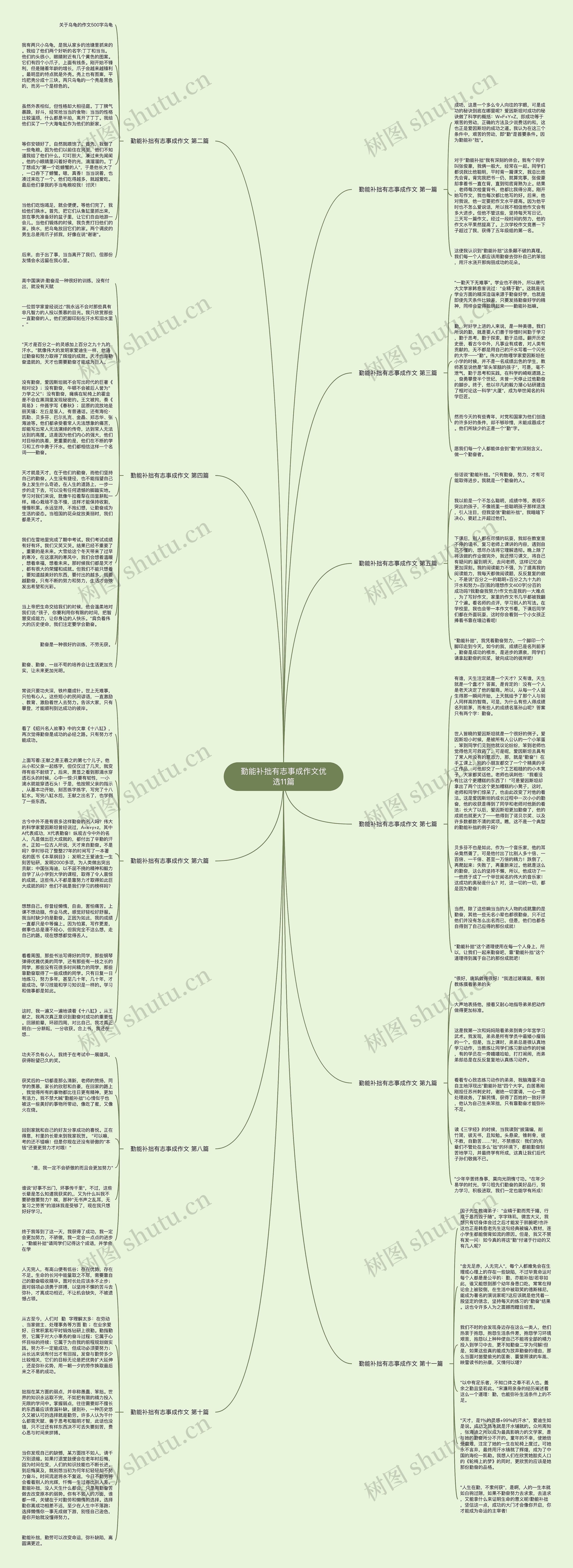 勤能补拙有志事成作文优选11篇思维导图