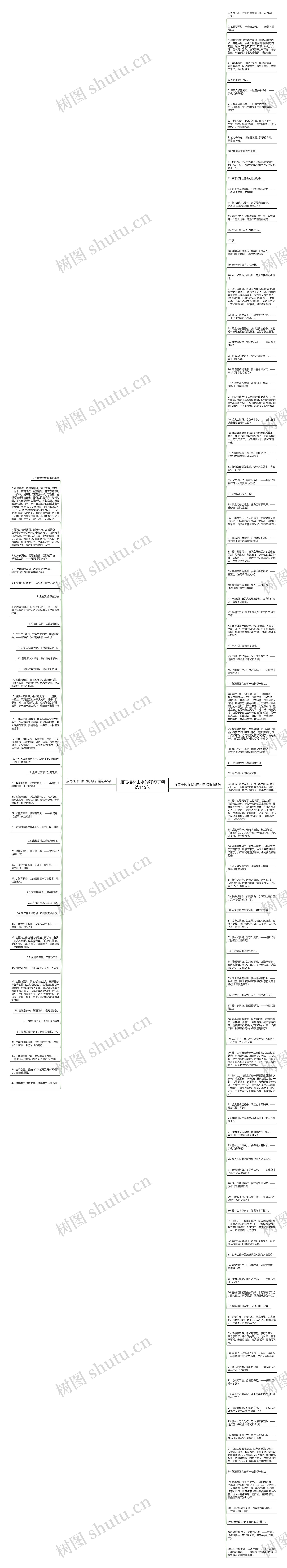 描写桂林山水的好句子精选145句思维导图