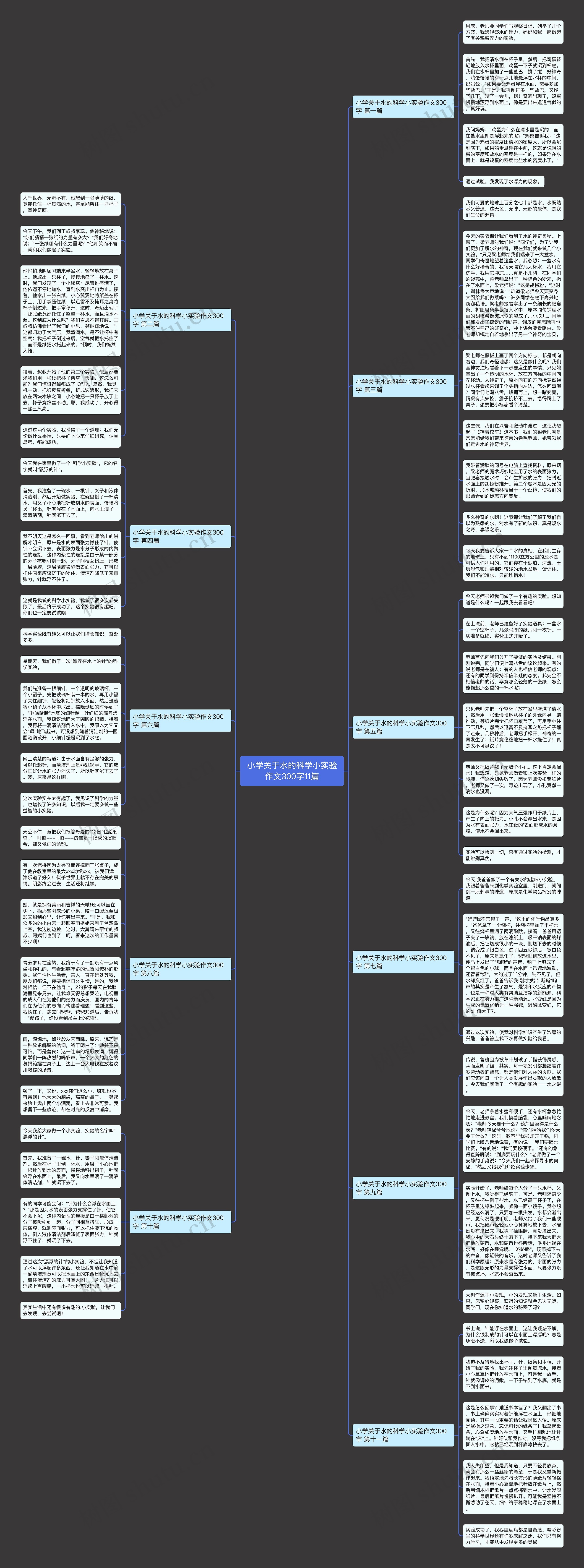 小学关于水的科学小实验作文300字11篇