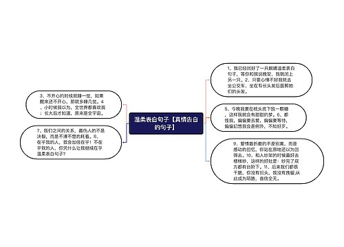 温柔表白句子【真情告白的句子】