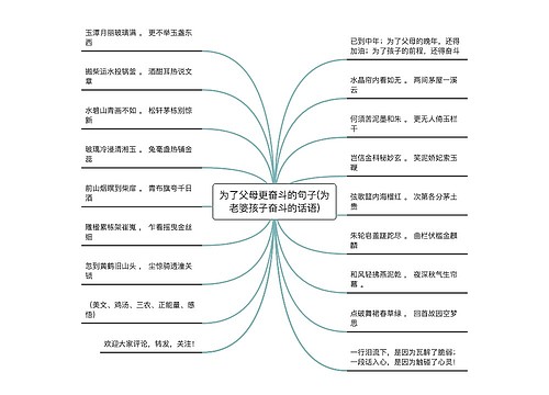 为了父母更奋斗的句子(为老婆孩子奋斗的话语)