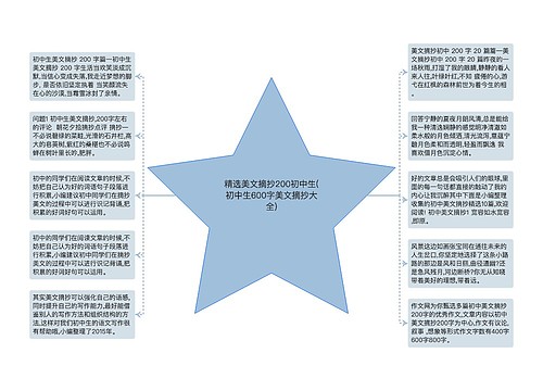 精选美文摘抄200初中生(初中生600字美文摘抄大全)